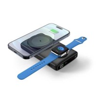 EccoTech 10.000 Mah Wireless Magsafe Stand Özellikli 2in1 15W Powerbank - ( içten kablolu)